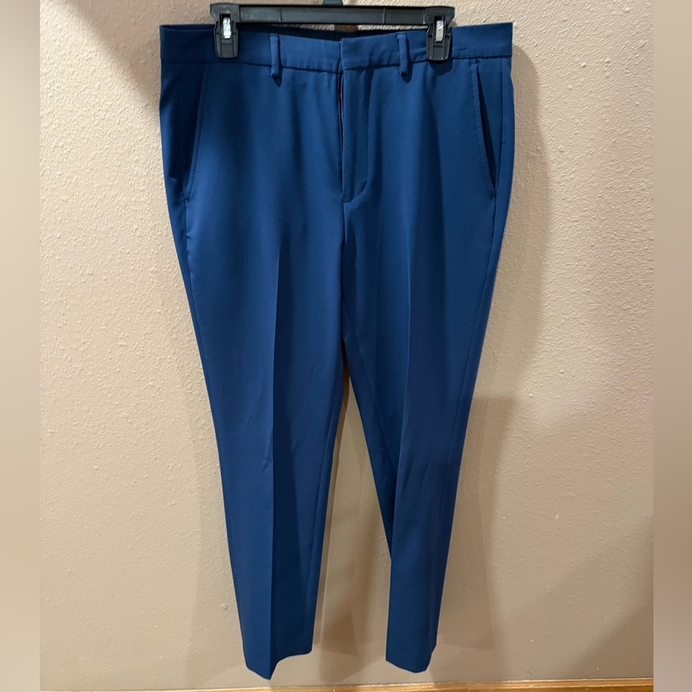 Nautica Men's Performance Stretch Modern-Fit Dress Pants - Blue - 36x32